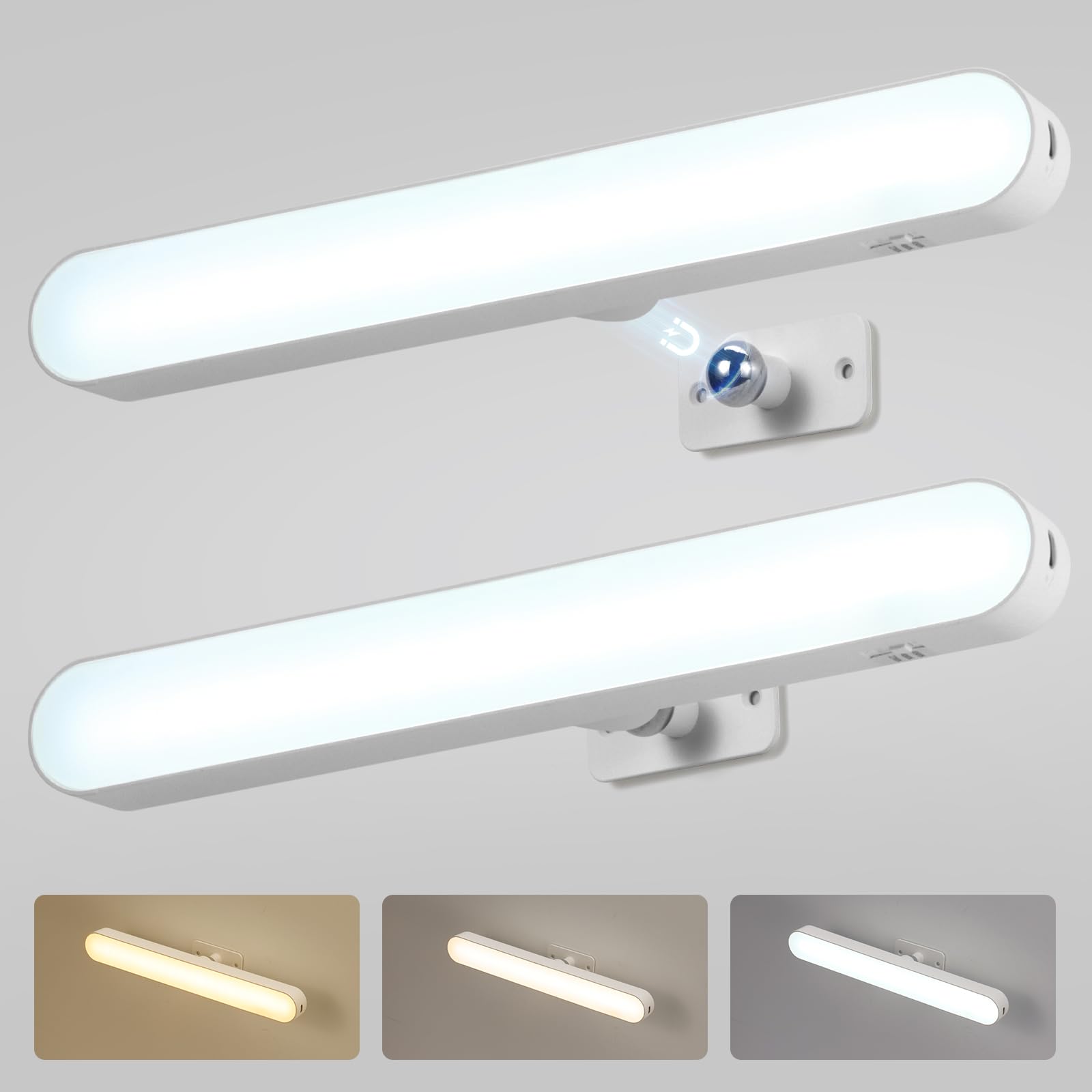 Combuh Modern Bathroom Light Fixtures Over Mirror Vanity Lighting Gentle, 16 Inch 9W Led Chrome Small Restroom Wall Lamps Bar for Bathroom Linear Modernas Lámparas Luces para Baño Cool White 6000K