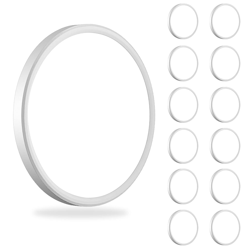 WKONCLDY 6PACK 3200lm LED Flush Mount Ceiling Light, Super Slim 12 inch LED Ceiling Light, 5000K Daylight LED Ceiling Light for Bedroom, Living Room, Dining Room, Garage and Office (White, Six Pack)
