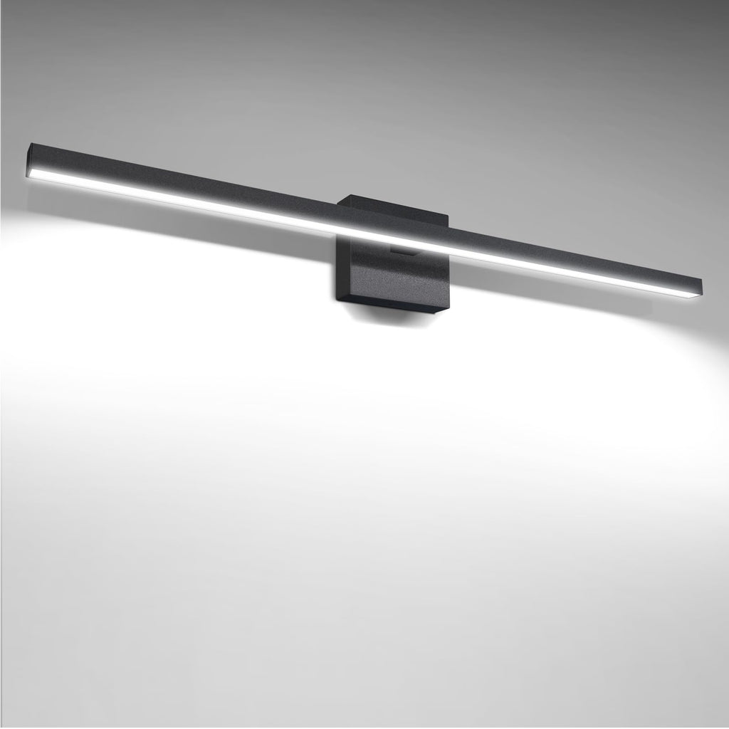 VOLISUN Modern Bathroom Vanity Light 23.6 inch, 14W Dimmable 5CCT Led Bathroom Light Fixture Over Mirror, Black Bar Vanity Light for Bathrooms Mirror Cabinets Bedroom-ETL Certificated