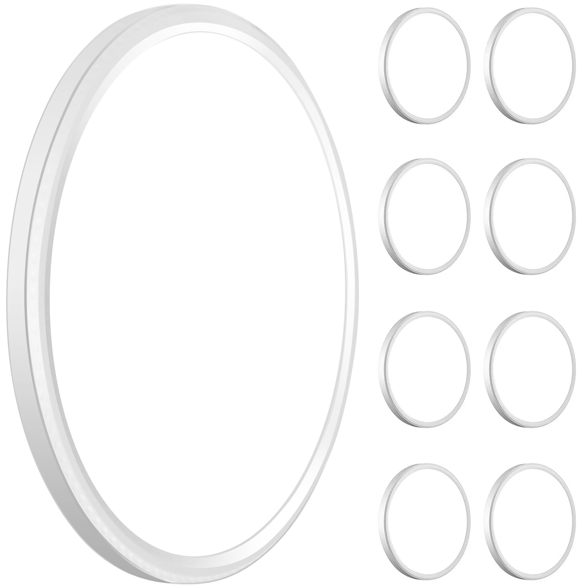 WKONCLDY 6PACK 3200lm LED Flush Mount Ceiling Light, Super Slim 12 inch LED Ceiling Light, 5000K Daylight LED Ceiling Light for Bedroom, Living Room, Dining Room, Garage and Office (White, Six Pack)