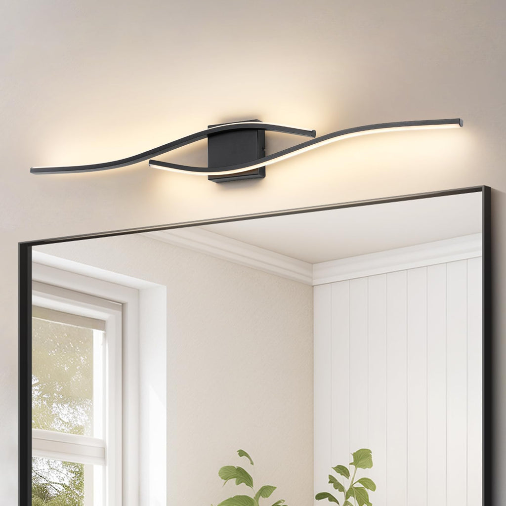Joossnwell Brushed Nickel Bathroom Vanity Lights Fixtures Over Mirror 5CCT Dimmable Bathroom Light Fixture Modern Vanity Lighting Bar Led Bath Vanity Light 23 Inch Wall Lamp