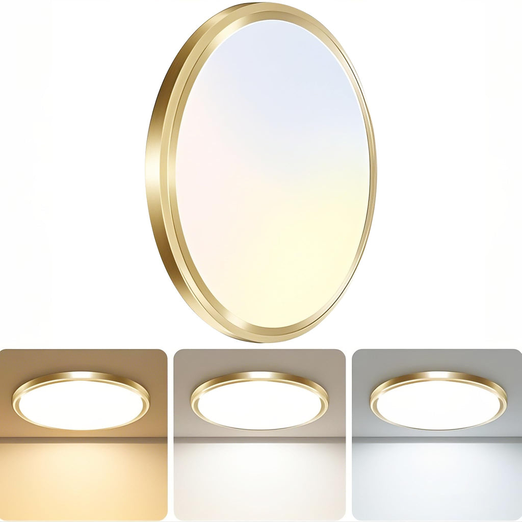 zemty 6Pack 12-Inch LED Flush Mount Ceiling Lights, 24W 3200Lumens 5 CCT Adjustable (3000K-6500K), Round Bright Light Fixture for Bedroom Kitchen Bathroom Hallway Closet(White)