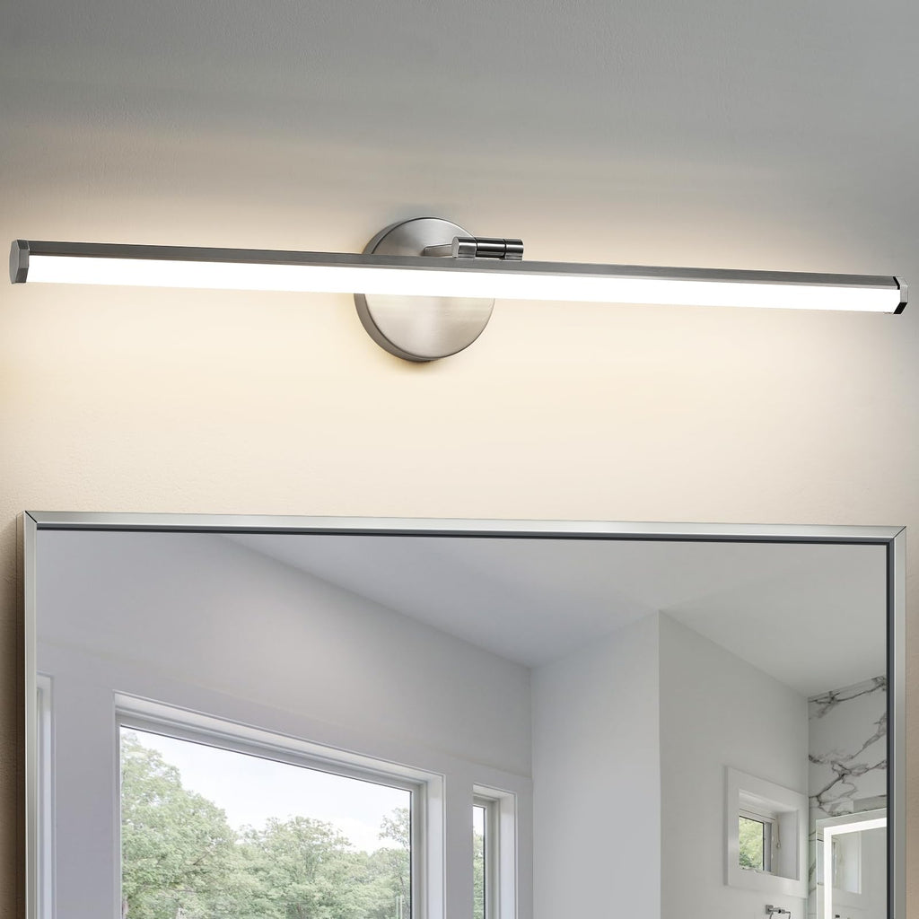 KAISITE Bathroom Lighting Fixture Over Mirror - 30 Inch Gold Vanity Light 24W 5CCT Dimmable Modern LED Vanity Light Fixture Rotatable Bath Vanity Light Bar for Bathroom