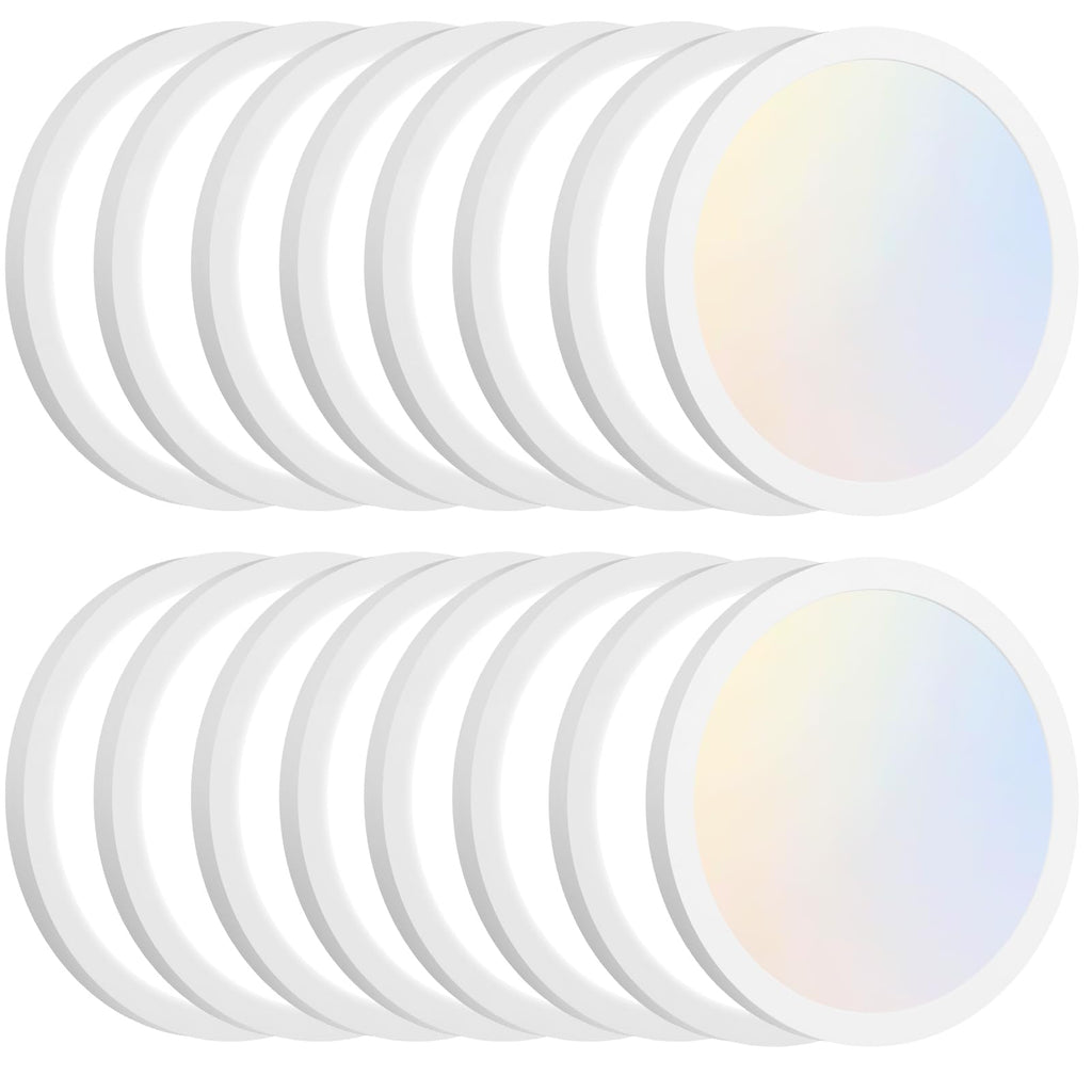 Brightever 4Pack LED Flush Mount Ceiling Light Fixture, 12 Inch 24W, Super Slim 0.67 Inch, 3200LM, Dimmable & 2700K-6500K 5 Color Selectable LED Ceiling Lights for Bedroom