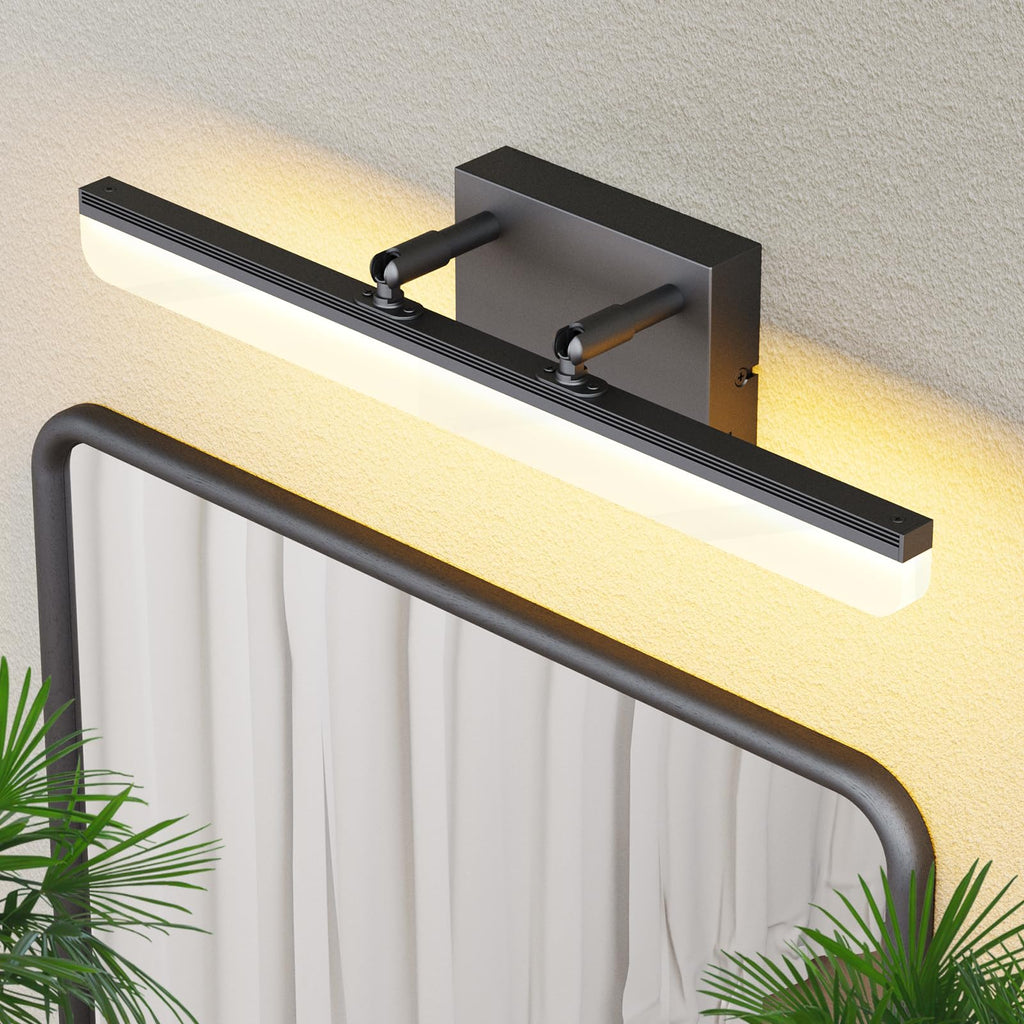 Brushed Nickel Vanity Light, 15.7” Dimmable LED Bathroom Light Bar with 5CCT, Adjustable Angle – Modern Wall Lighting for Bathroom, Powder Room, Bedroom, Apartment, Hotel